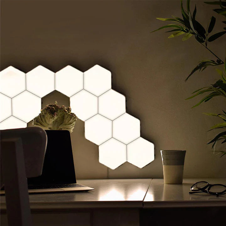 Smart Bluetooth Hexagon Wall Lamp