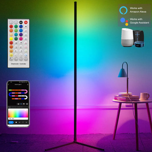 Smart WiFi Corner Floor Lamp