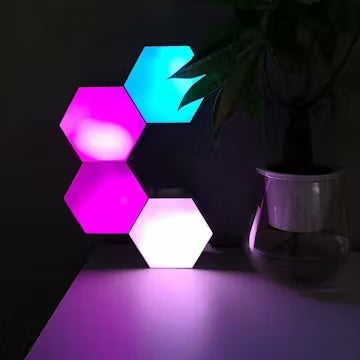 Smart Bluetooth Hexagon Wall Lamp