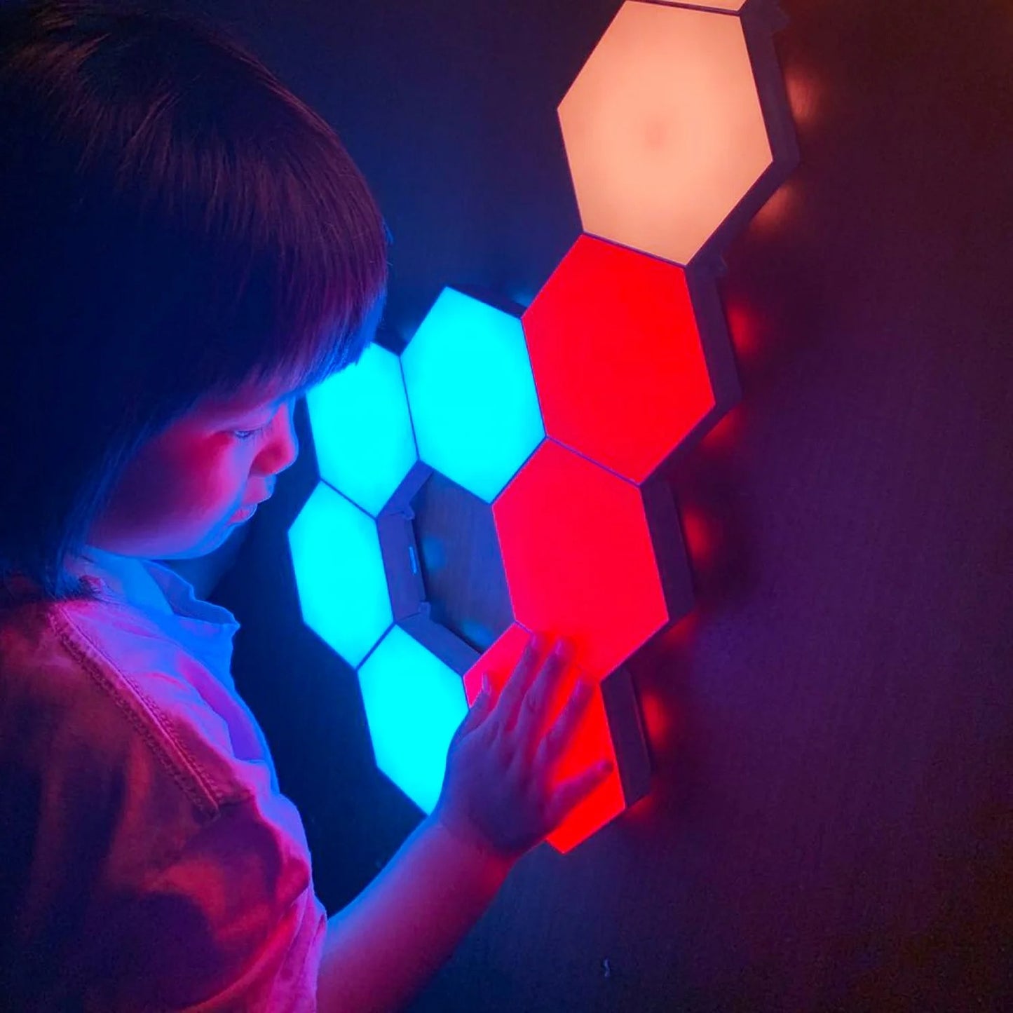 Smart Bluetooth Hexagon Wall Lamp