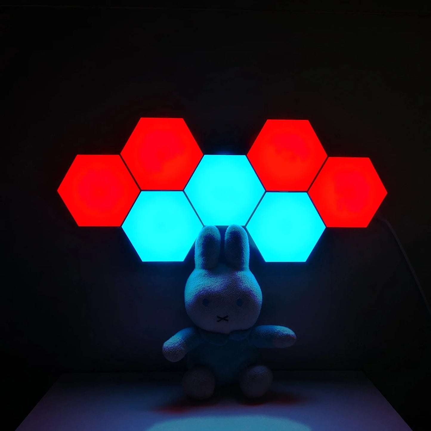 Smart Bluetooth Hexagon Wall Lamp