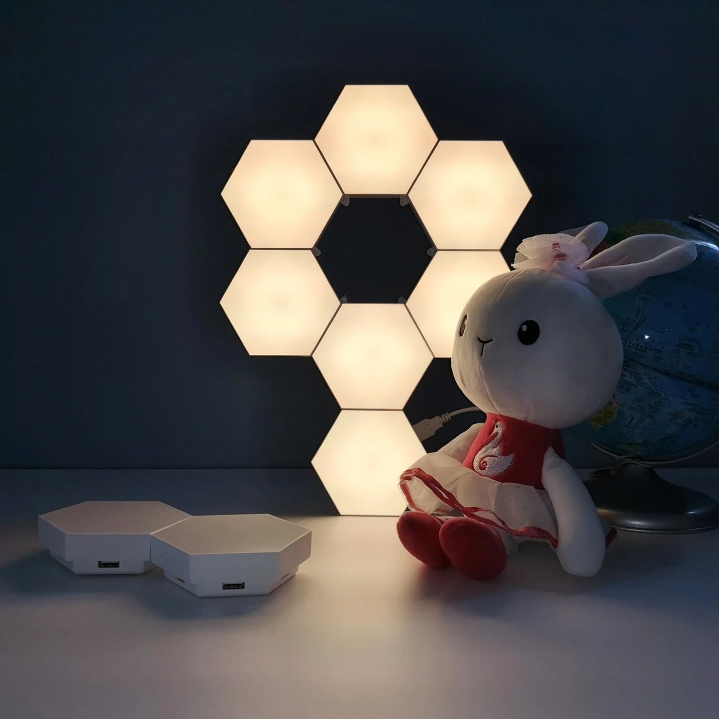 Smart Bluetooth Hexagon Wall Lamp